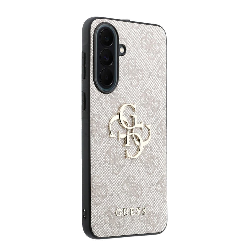 Kryt Guess PU 4G Metal Logo pro Samsung Galaxy A37 růžový - náhled 4