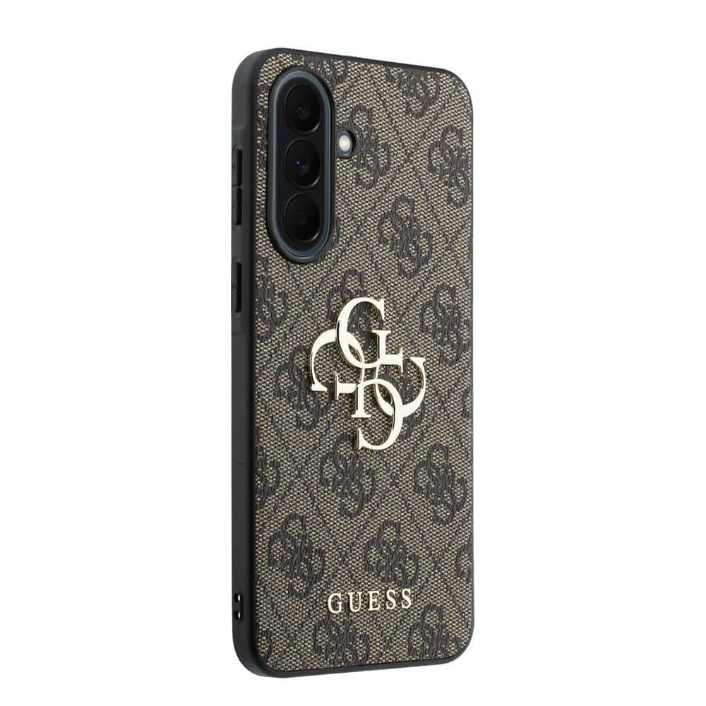 Kryt Guess PU 4G Metal Logo pro Samsung Galaxy A37 hnědý - náhled 4