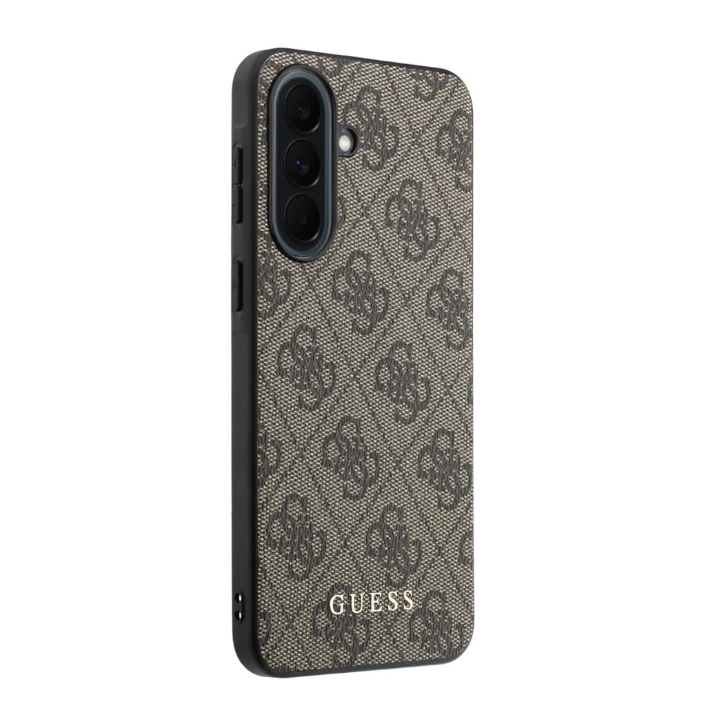 Kryt Guess PU 4G Metal Classic Logo pro Samsung Galaxy A37 hnědý - náhled 4