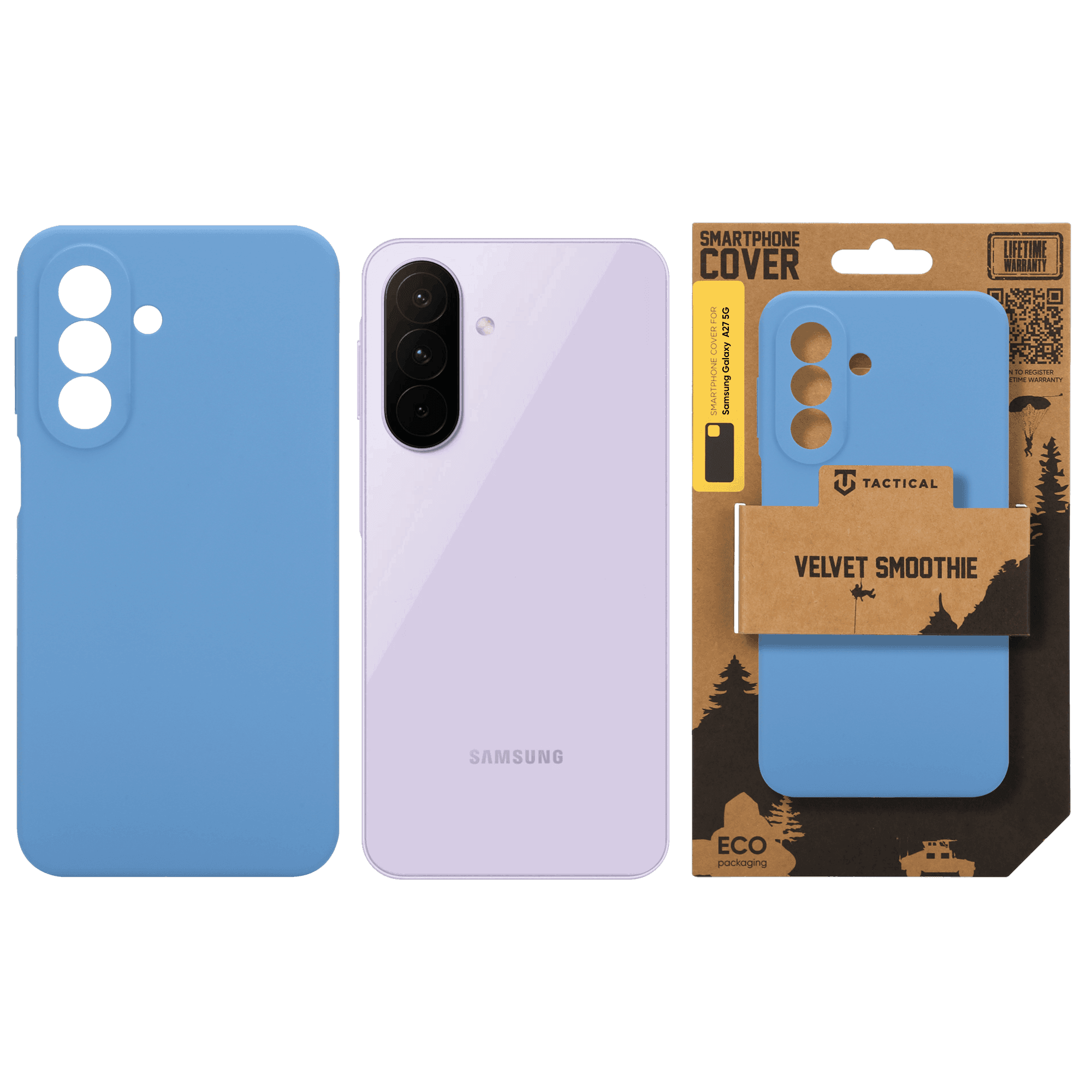 Kryt Tactical Velvet Smoothie pro Samsung Galaxy A27 5G modrý - náhled 4