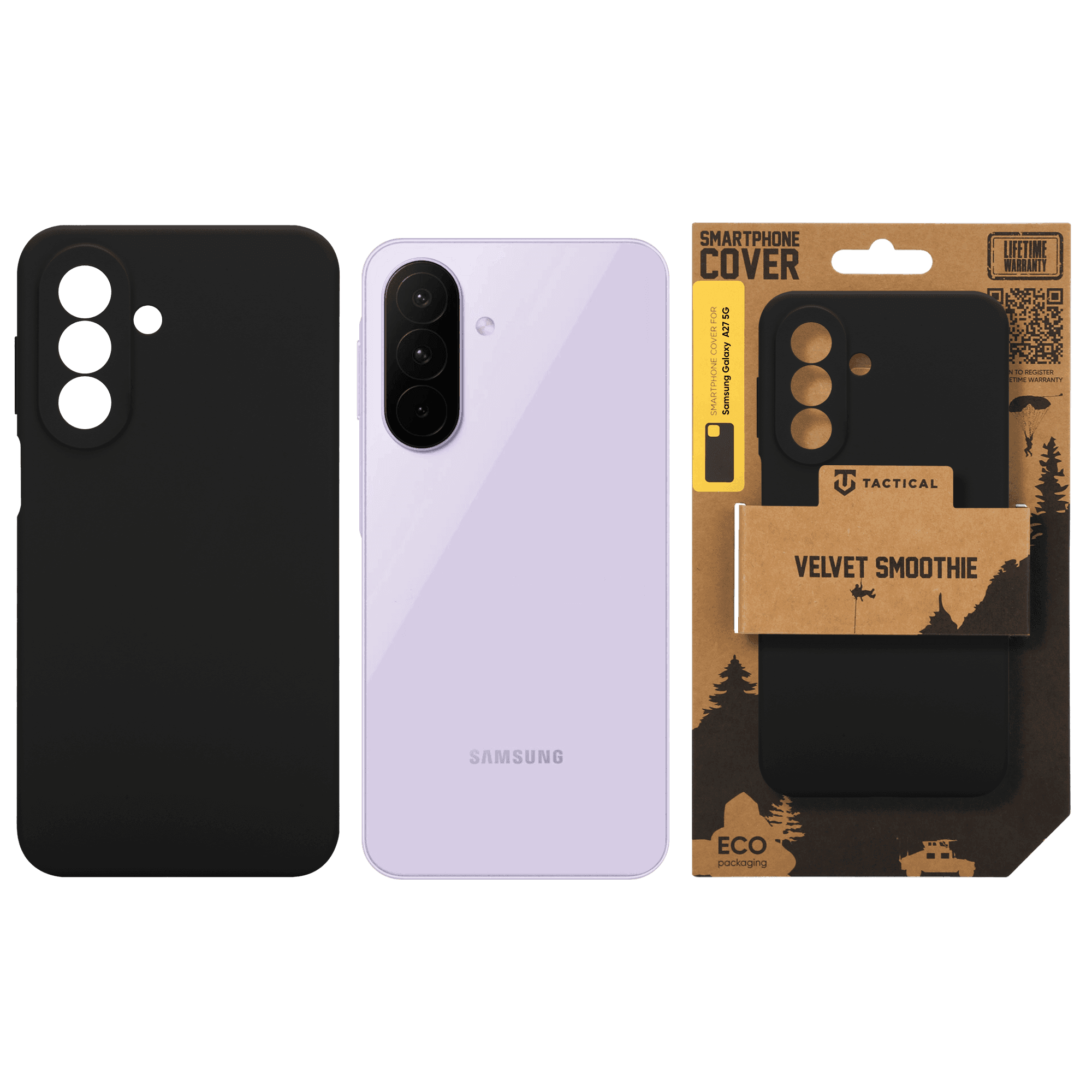 Kryt Tactical Velvet Smoothie pro Samsung Galaxy A27 5G asfaltový - náhled 4