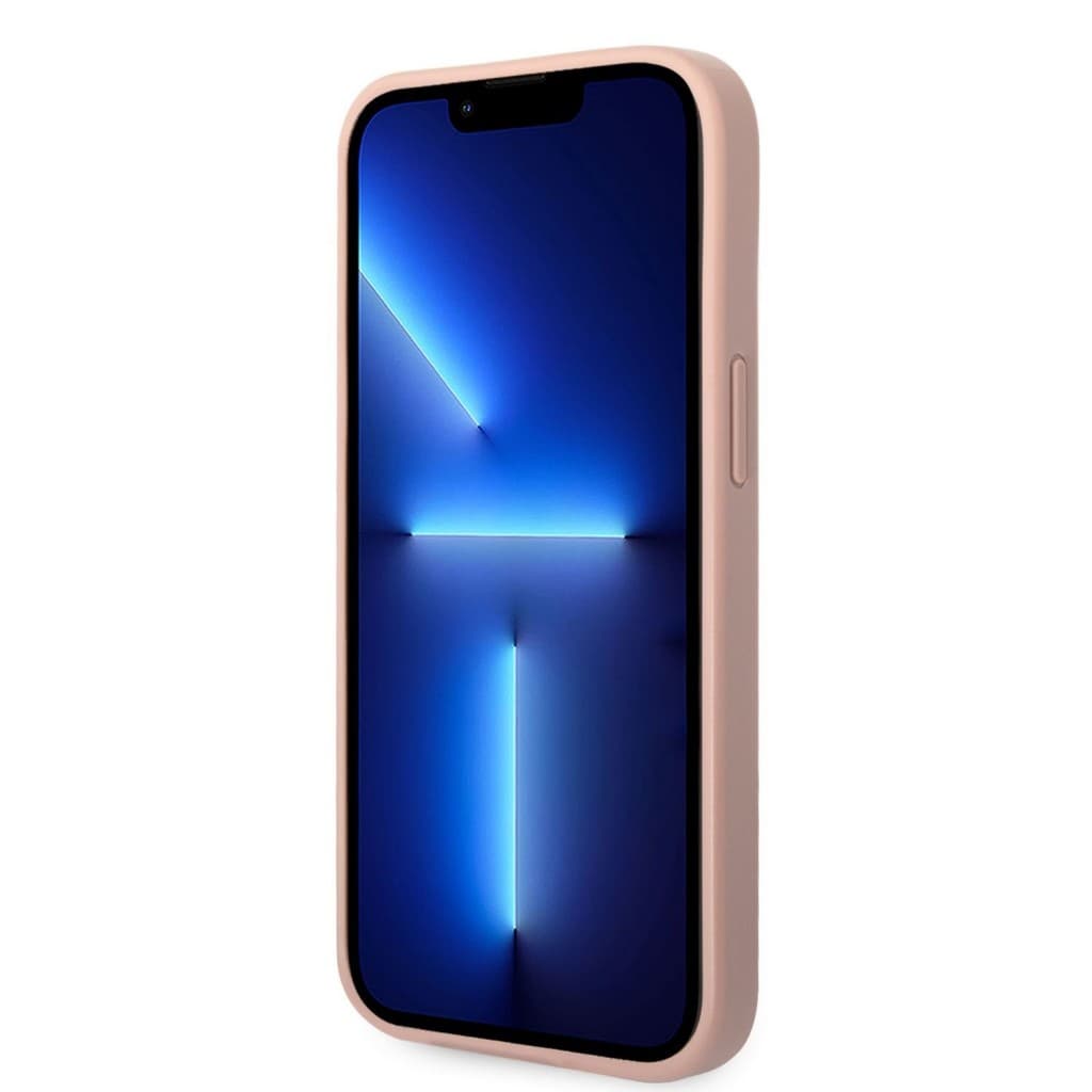 Guess PU Leather Saffiano Zadní Kryt pro iPhone 14 Plus Pink - náhled 4