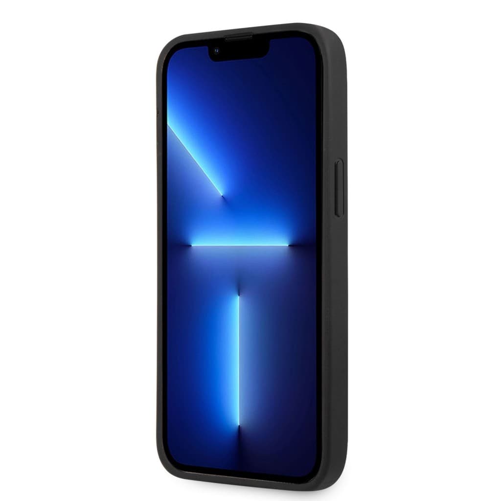 Guess PU 4G Metal Logo Zadní Kryt pro iPhone 14 Pro Grey - náhled 4