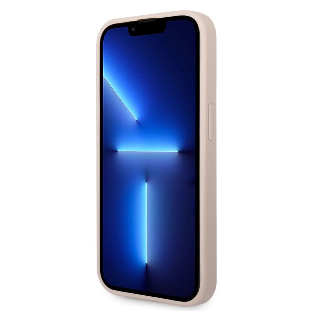 Guess PU 4G Metal Logo Zadní Kryt pro iPhone 14 Pro Max Pink - náhled 4