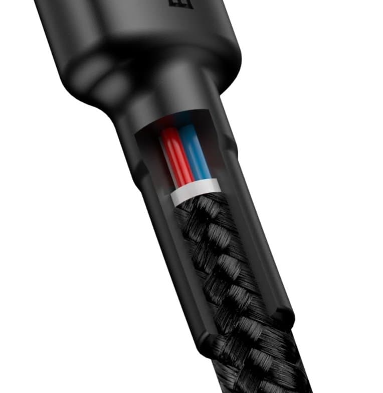 Baseus CATKLF-HG1 Cafule Kabel USB-C 60W 2m Gray/Black - náhled 4