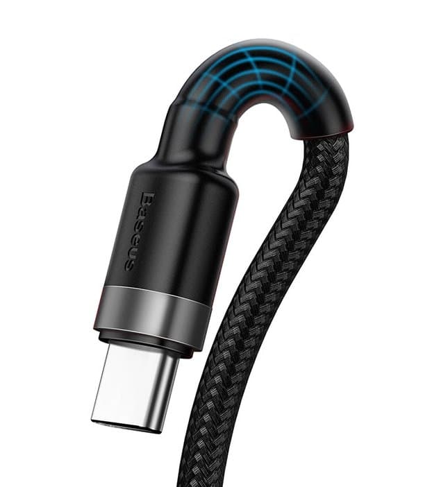 Baseus CATKLF-PG1 Cafule Quick Charging Datový Kabel USB Double Sided to USB 40W 1m Gray/Black - náhled 4