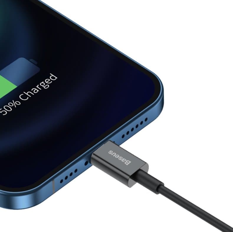 Baseus CALYS-A01 Superior Fast Charging Datový Kabel USB to Lightning 2.4A 1m Black - náhled 4