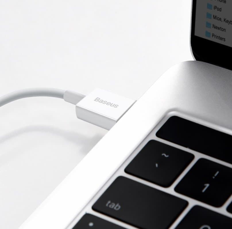 Baseus CALYS-02 Superior Fast Charging Kabel Lightning 2.4A 0.25m White - náhled 4