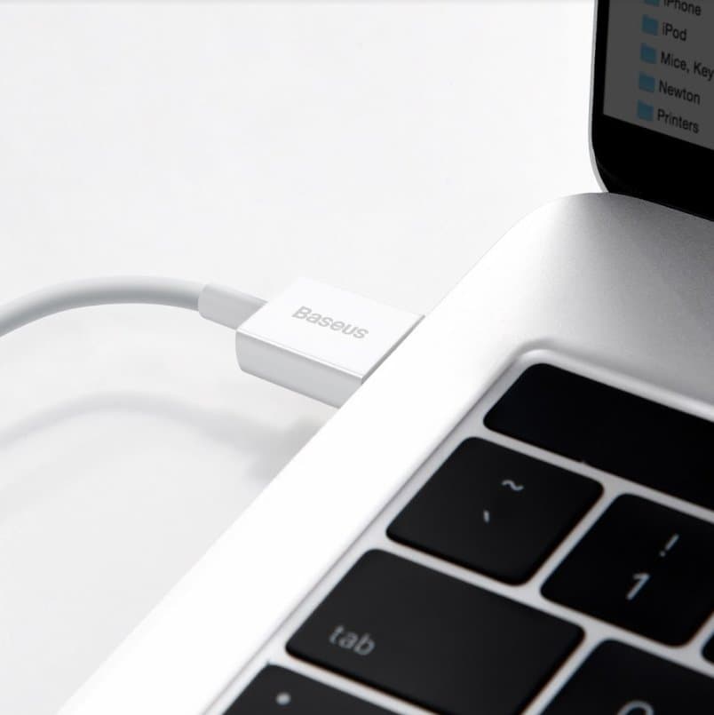 Baseus CALYS-A02 Superior Fast Charging Kabel Lightning 2.4A 1m White - náhled 4