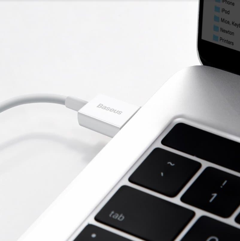 Baseus CALYS-C02 Superior Fast Charging Kabel Lightning 2.4A 2m White - náhled 4