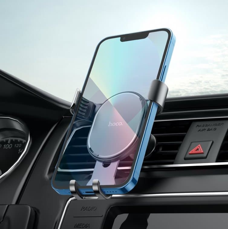 HOCO Car Holder Gravity for Air Outlet CA56 Plus Metal Armour Black - náhled 4