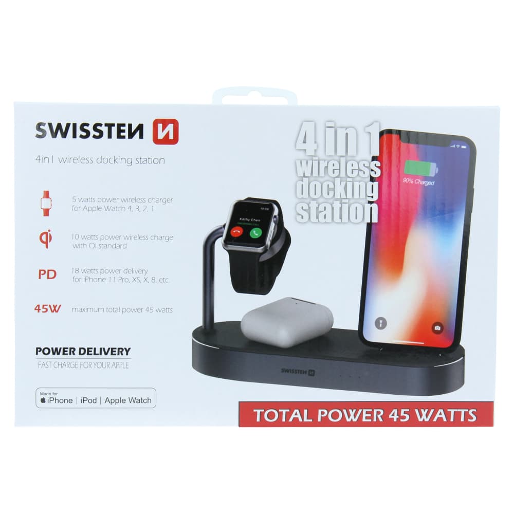 Swissten wireless nabíječka 4in1 mfi - náhled 4