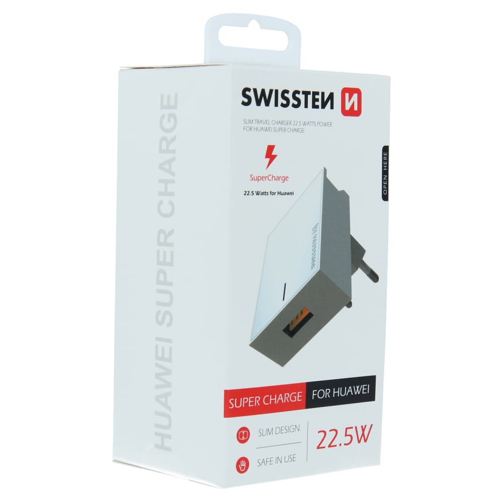 Swissten síťový adaptér pro huawei super charge 22,5w bílý - náhled 4