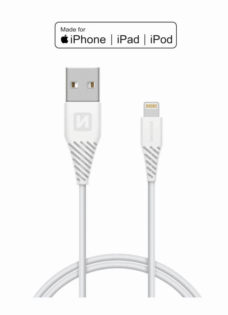 Datový kabel swissten tpe usb / lightning mfi 1,2 m bílý - náhled 4