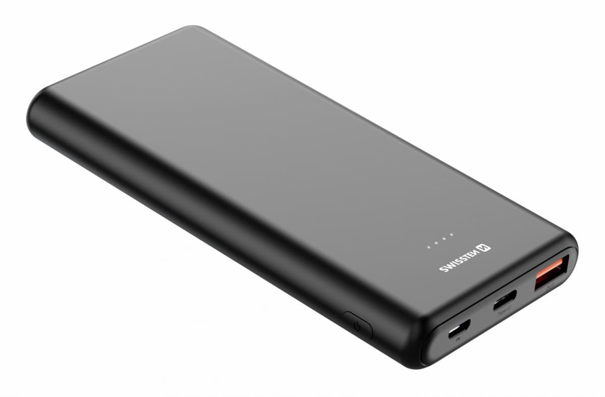 Swissten power line power bank 10000 mah 20w power delivery black - náhled 4