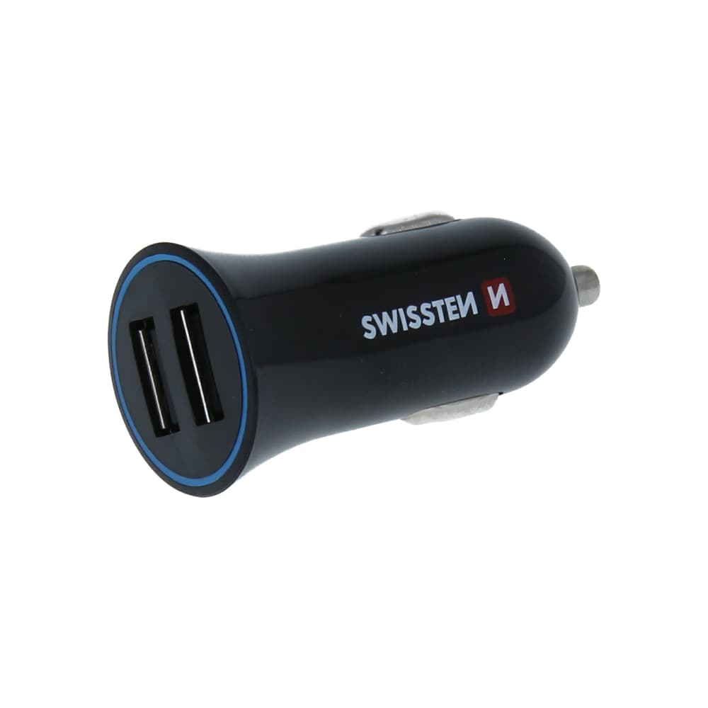 Swissten cl adaptér 2,4a power 2x usb + kabel lightning - náhled 4