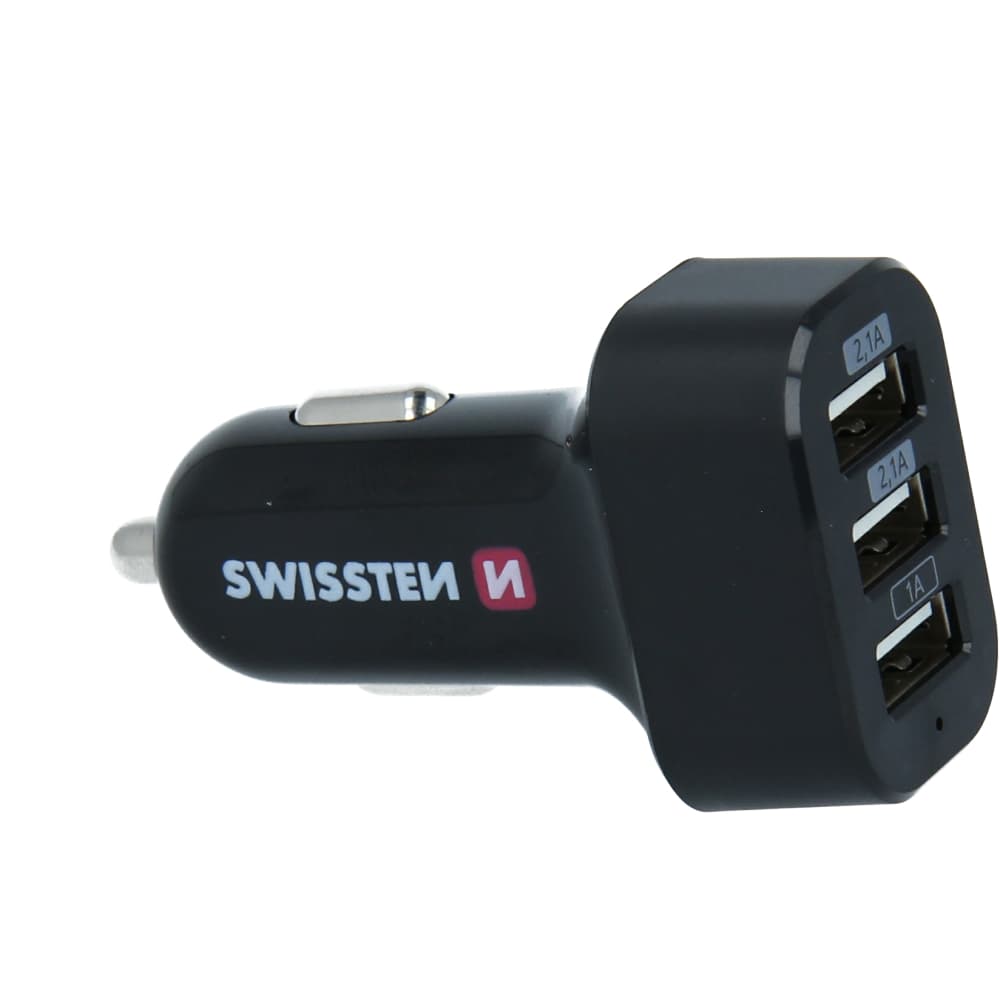 Swissten cl adaptér 3x usb 5,2a power - náhled 4