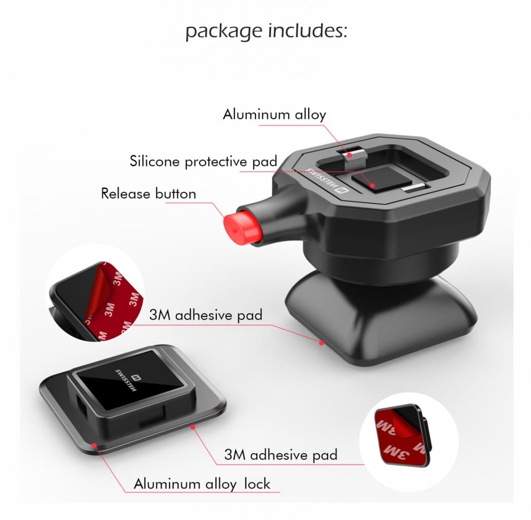 Swissten easy lock car/home/office - náhled 4