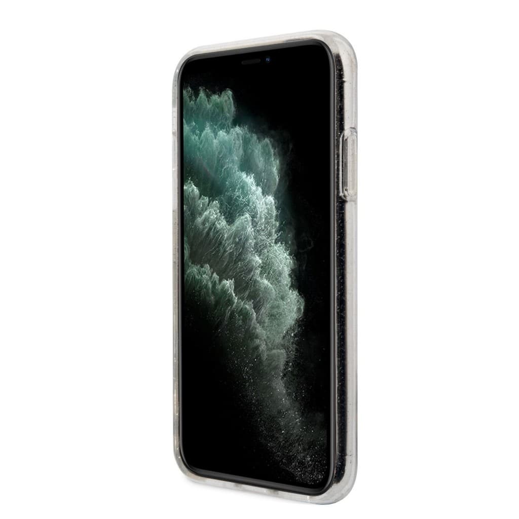 Karl Lagerfeld IML Glitter Karl and Choupette NFT Zadní Kryt pro iPhone 11 Transparent - náhled 4
