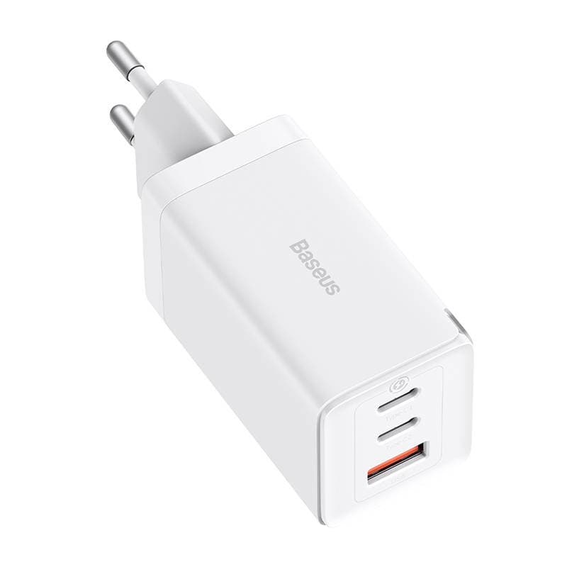 Baseus CCGP120202 GaN5 Pro Quick Nabíječka USB + 2x USB-C 65W White - náhled 4