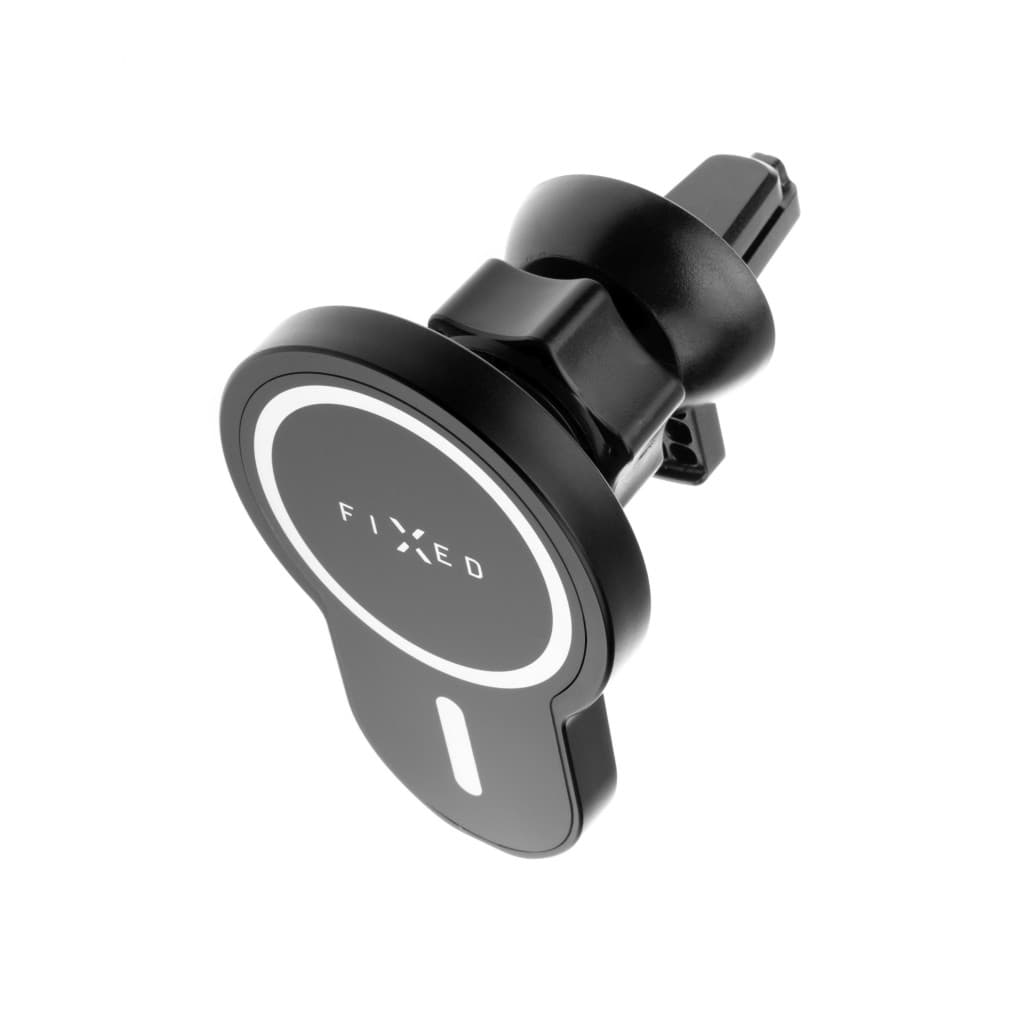 Držák s bezdrátovým nabíjením FIXED MagClick s podporou uchycení MagSafe, 15W, černý - náhled 4