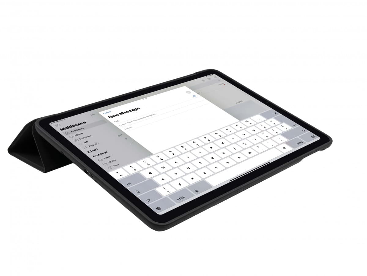 Pouzdro FIXED Padcover pro Apple iPad (2018)/ iPad (2017)/Air se stojánkem, podpora Sleep and Wake, černé - náhled 4