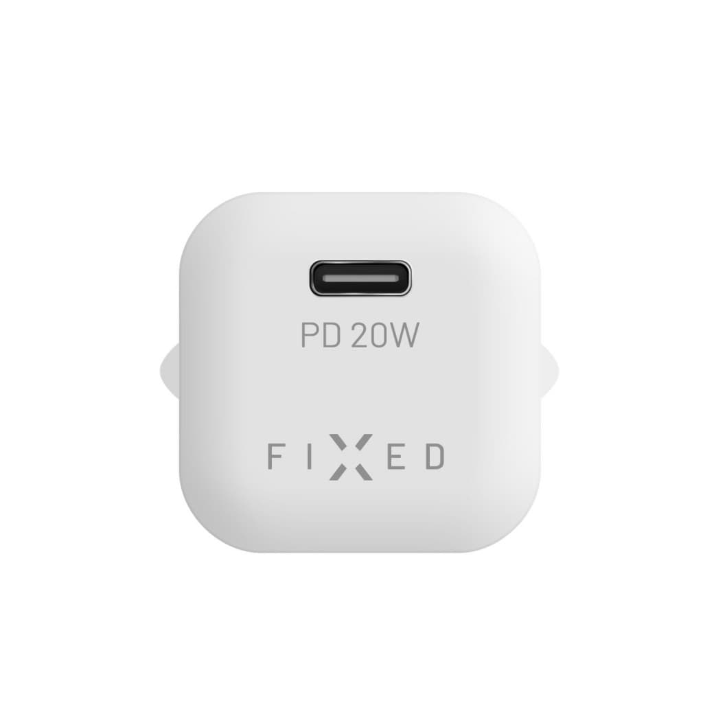 Síťová nabíječka FIXED Mini s USB-C výstupem a podporou PD, 20W, bílá - náhled 4