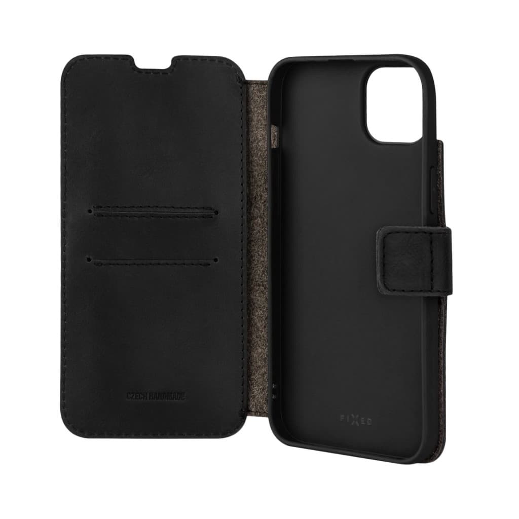 Kožené pouzdro typu kniha FIXED ProFit pro Apple iPhone 14 Plus, černé - náhled 4
