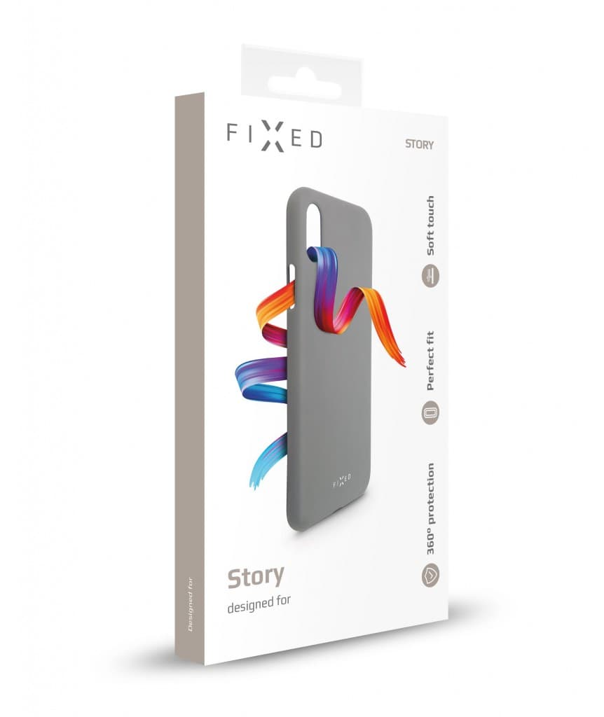 Zadní pogumovaný kryt FIXED Story pro Apple iPhone 11 Pro, šedý - náhled 4