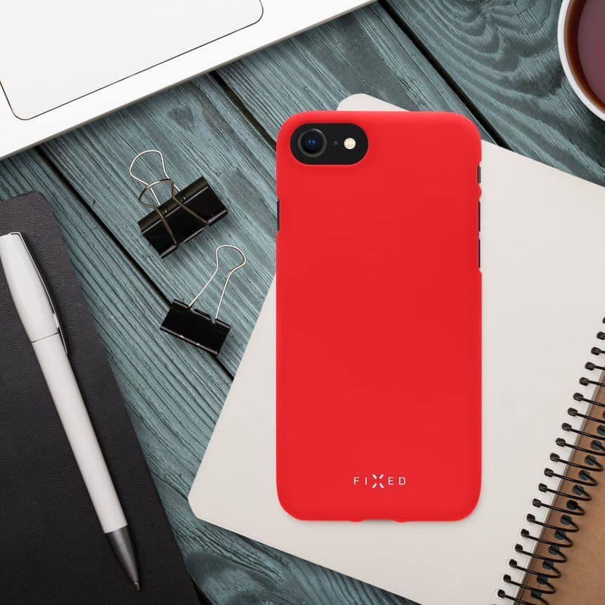 Zadní pogumovaný kryt FIXED Story pro Apple iPhone 13 Pro, červený - náhled 4