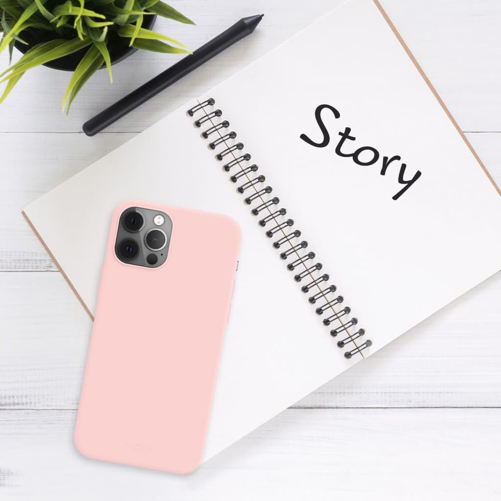 Zadní pogumovaný kryt FIXED Story pro Apple iPhone 14 Pro, růžový - náhled 4