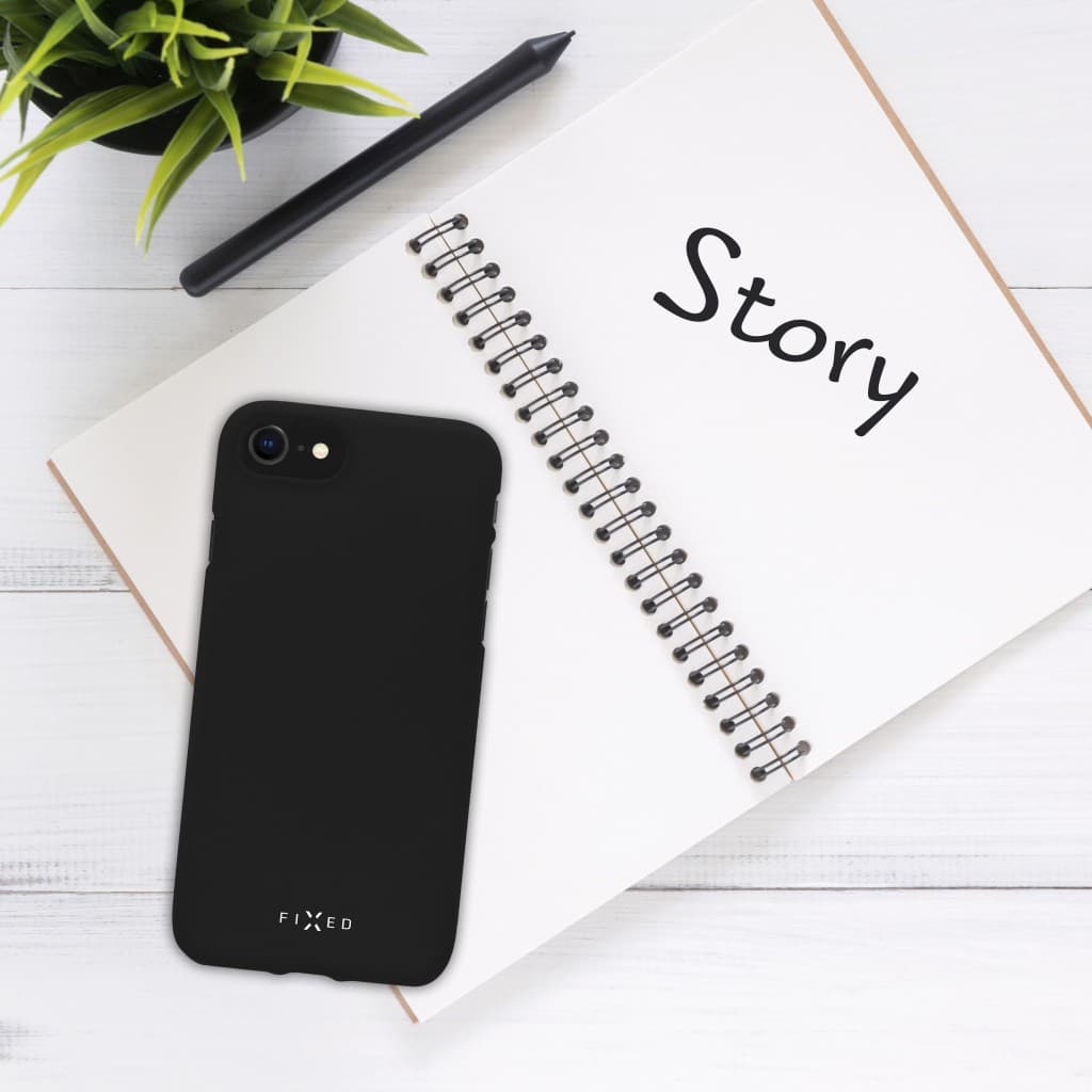 Zadní pogumovaný kryt FIXED Story pro Samsung Galaxy A53 5G,černý - náhled 4