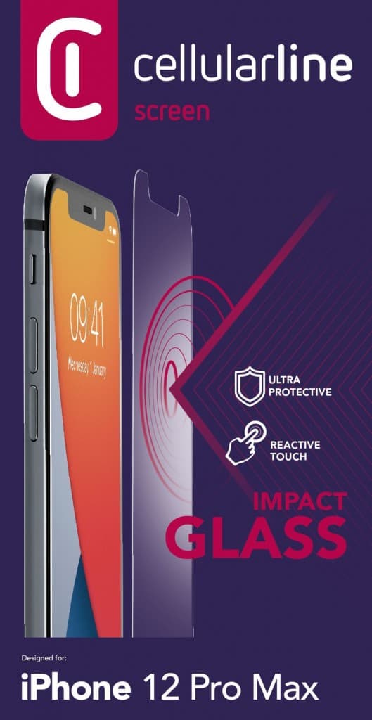 Ochranné tvrzené sklo Cellularline Second Glass Ultra pro Apple iPhone 12 Pro Max - náhled 4