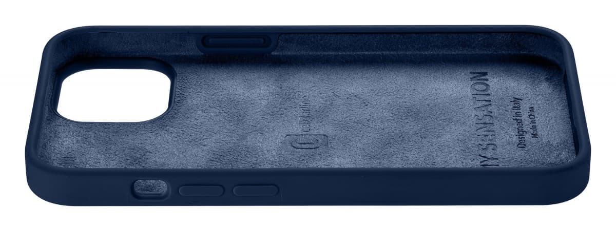 Ochranný silikonový kryt Cellularline Sensation pro Apple iPhone 14, modrý - náhled 4