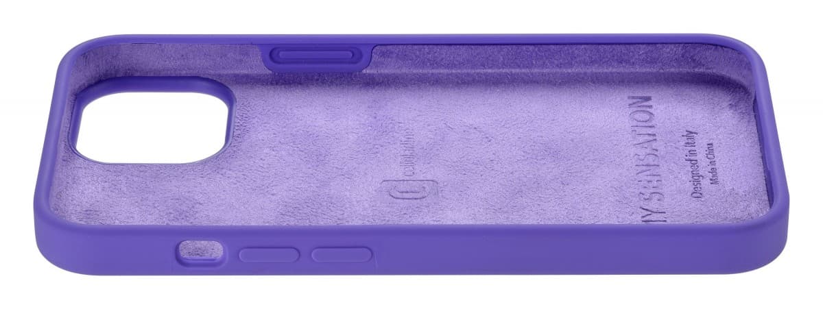 Ochranný silikonový kryt Cellularline Sensation pro Apple iPhone 14, fialový - náhled 4
