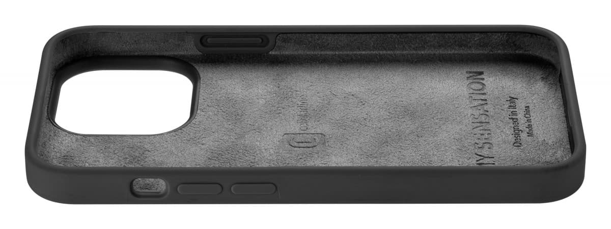 Ochranný silikonový kryt Cellularline Sensation pro Apple iPhone 14 PRO MAX, černý - náhled 4