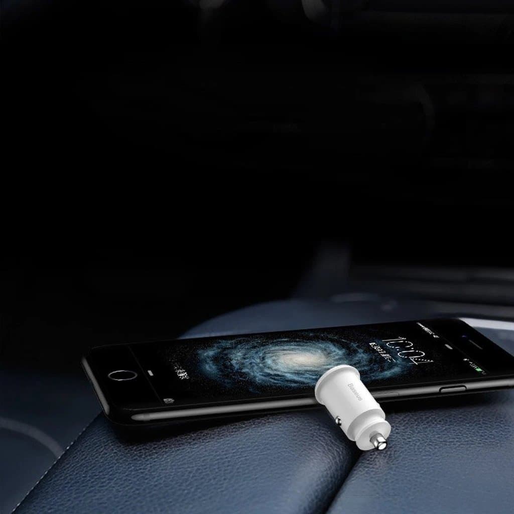 Baseus CCALL-ML01 Grain Nabíječka do Auta 15.5W 2x USB Black - náhled 4