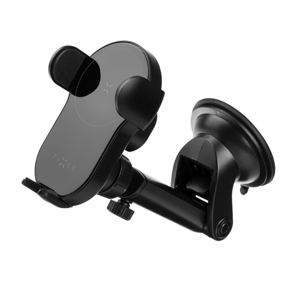 Automatický držák do auta s rychlým bezdrátovým nabíjením FIXED Matic XL na sklo nebo palubní desku, 15W, černý - náhled 4