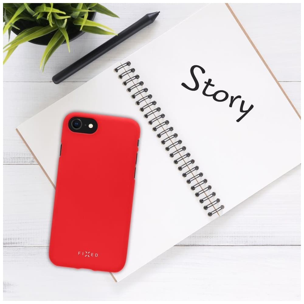 Zadní pogumovaný kryt FIXED Story pro Xiaomi Redmi Note 12 Pro+ 5G, červený - náhled 4