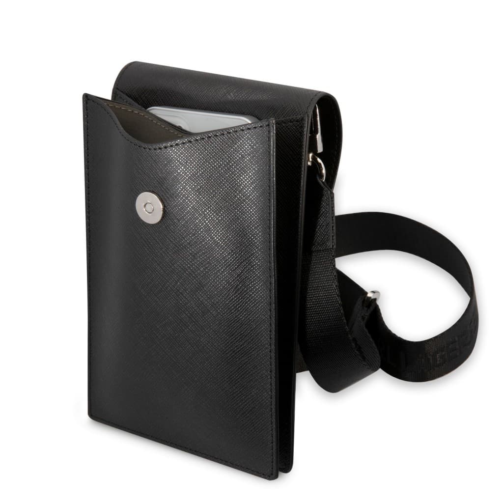Kabelka na mobil Karl Lagerfeld Saffiano Rue Saint Guillaume černá - náhled 4