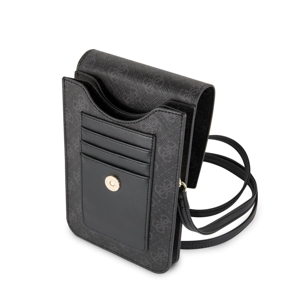 Kabelka na mobil Guess 4G Wallet Universal černá - náhled 4