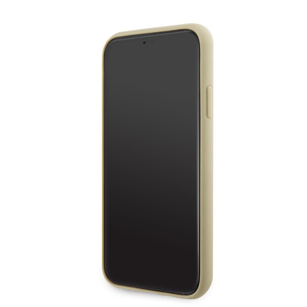 Zadní kryt Guess Rhinestones Triangle Metal Logo na iPhone 11 Pro zlatý - náhled 4