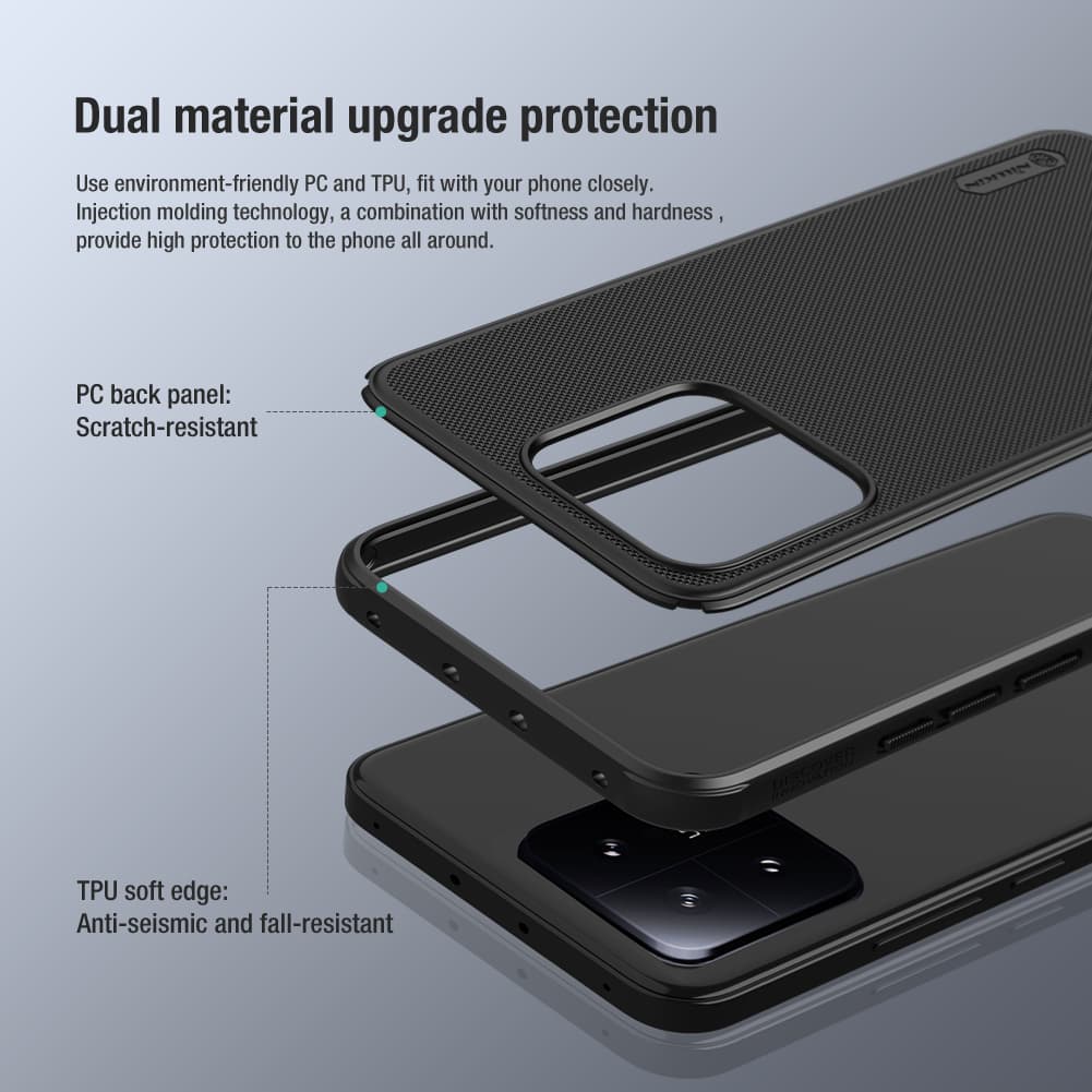 Zadní kryt Nillkin Super Frosted PRO na Xiaomi 13 černý - náhled 4