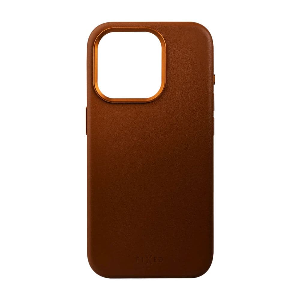 Kožený zadní kryt FIXED MagLeather s podporou Magsafe pro Apple iPhone 15, hnědý - náhled 4