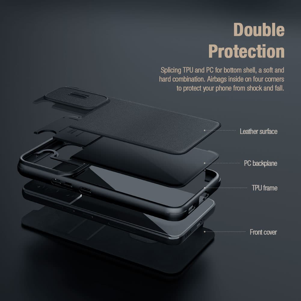 Nillkin Qin Book PRO Cloth Pouzdro pro Apple iPhone 14 Pro Max Classic Black - náhled 4