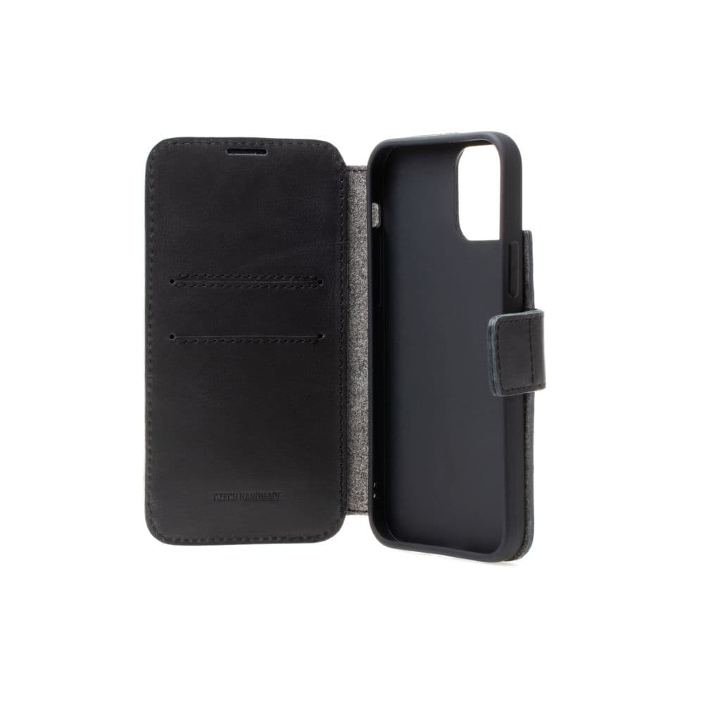 Kožené pouzdro typu kniha FIXED ProFit pro Samsung Galaxy A35 5G, černé - náhled 4