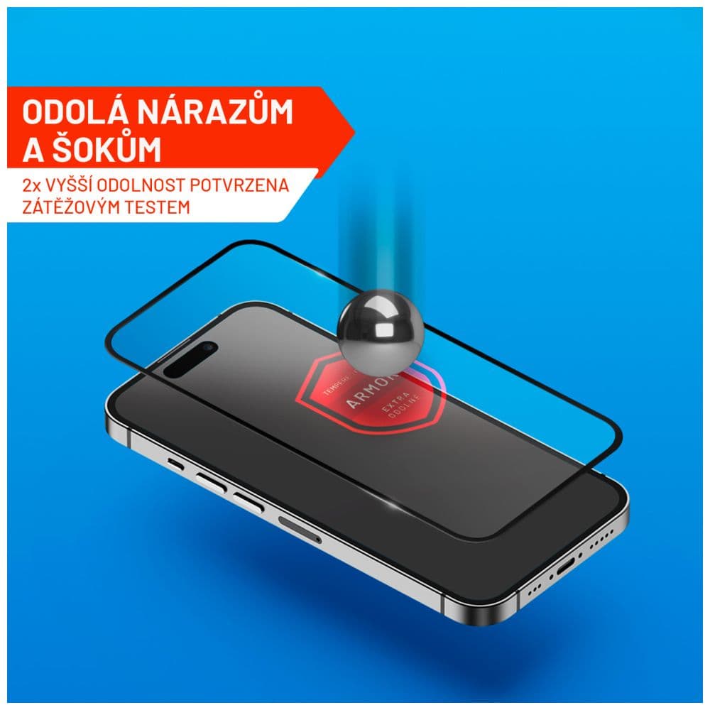 Prémiové ochranné tvrzené sklo FIXED Armor s aplikátorem pro Samsung Galaxy A55 5G, černé - náhled 4