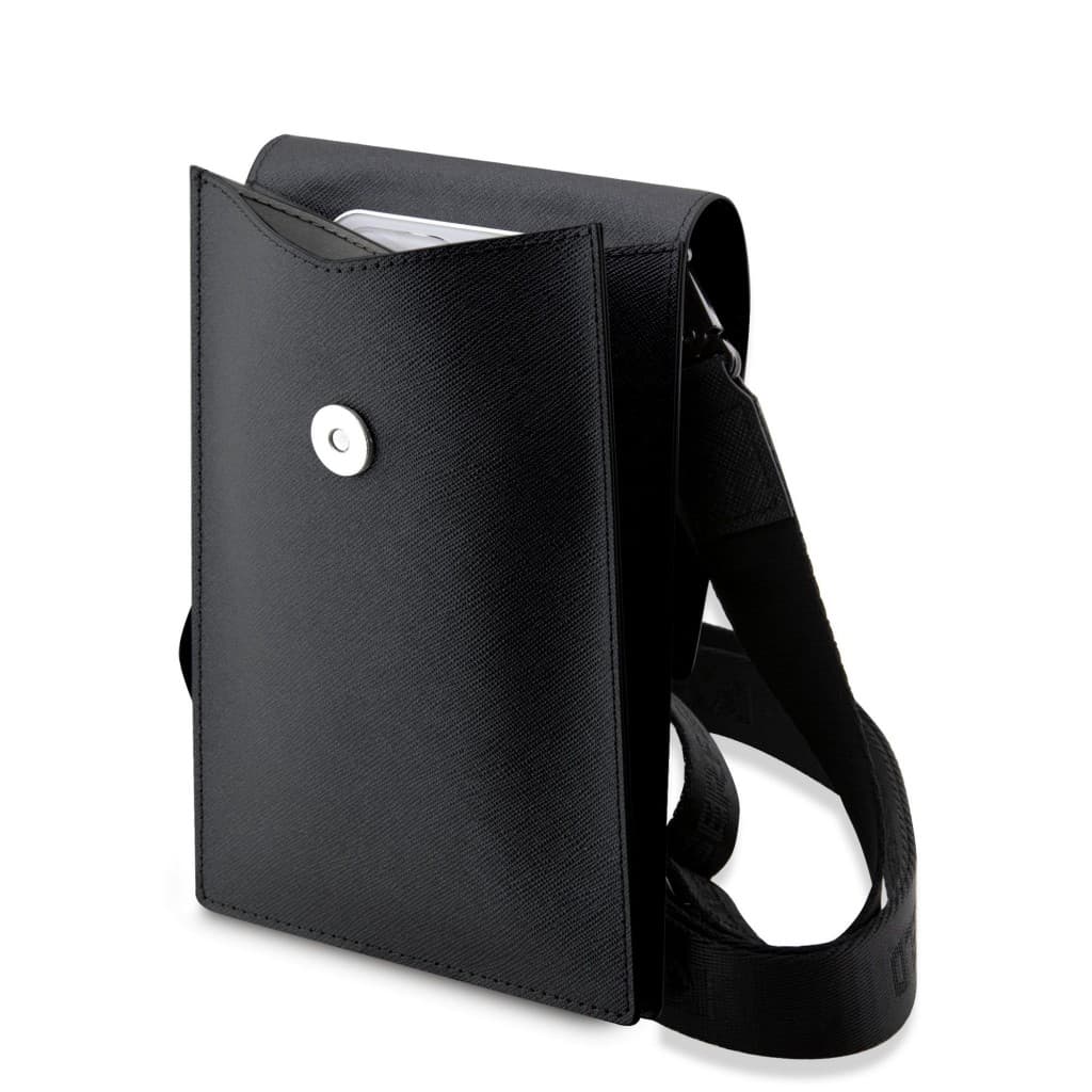 Karl Lagerfeld Saffiano Metal Logo NFT Wallet Phone Bag Black - náhled 4