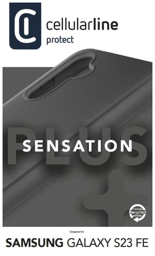 Ochranný silikonový kryt Cellularline Sensation Plus pro Samsung Galaxy S23 FE, černý - náhled 4