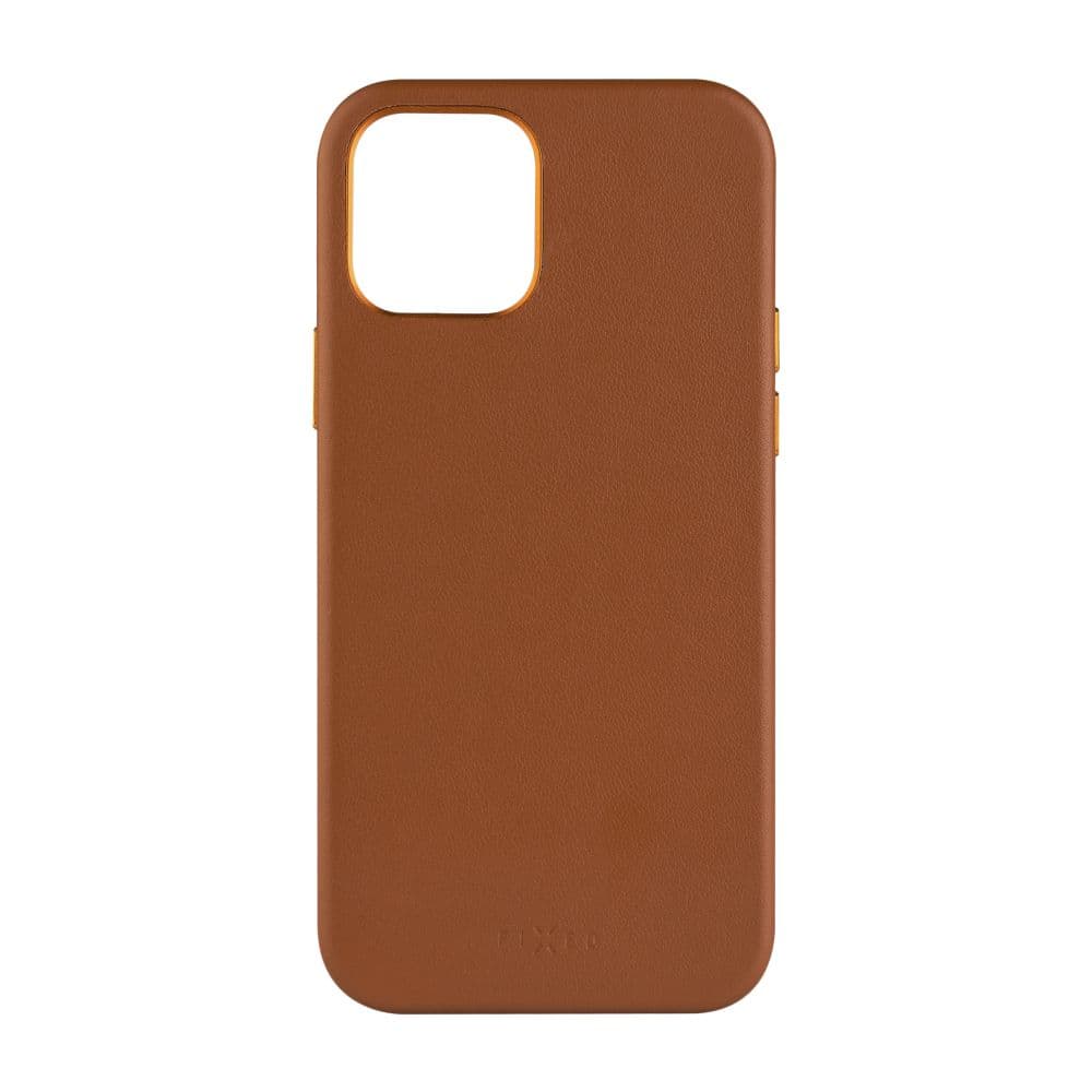 Kožený zadní kryt FIXED MagLeather s podporou MagSafe pro Apple iPhone 12/12 Pro, hnědý - náhled 4